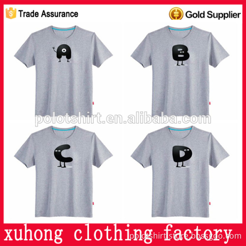 grey Custom T-Shirt,100%Cotton men's t shirt